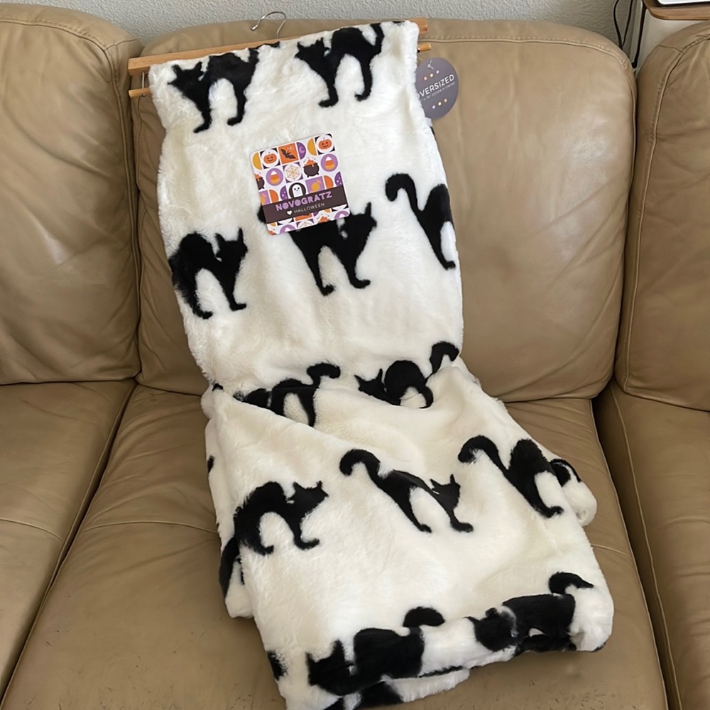 Halloween Black Cats Soft Blanket